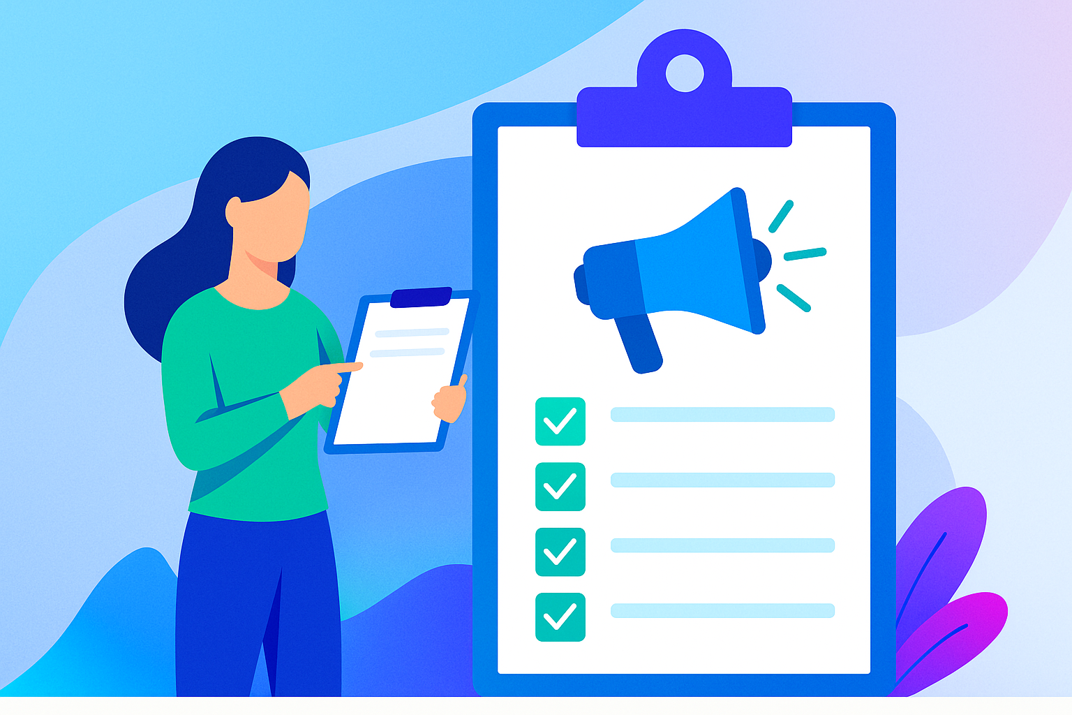 Illustration for ClearEvent blog article “How to Build a Crisis Communication Plan for Events.”